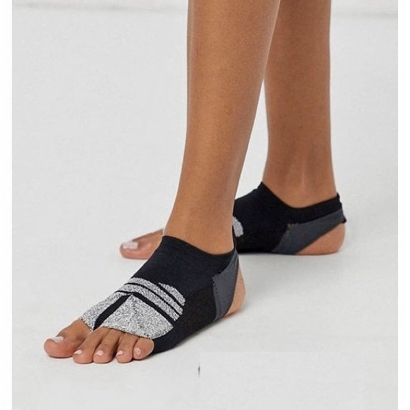 NIKE Studio Blue Barre Toeless Footie Grip Socks - Picture 4 of 5